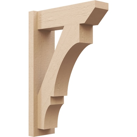 Ekena Millwork 5 1/2-in W x 16-in D x 24-in H Balboa Slat Rough Cedar Woodgrain TimberThane Outlooker, Primed Tan OUTUR055X16X24BOA24RCPR